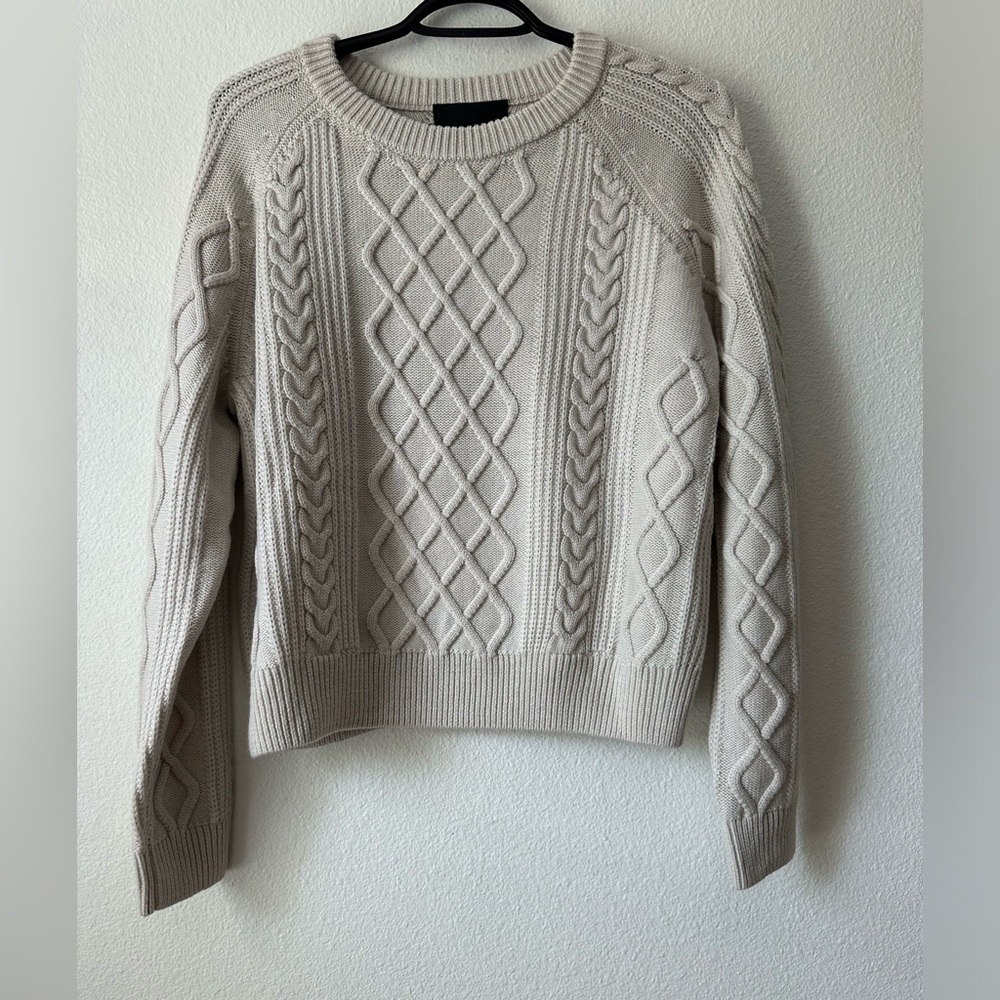 NILI LOTAN Coras Wool Cable-Knit Sweater - Picture 6 of 12